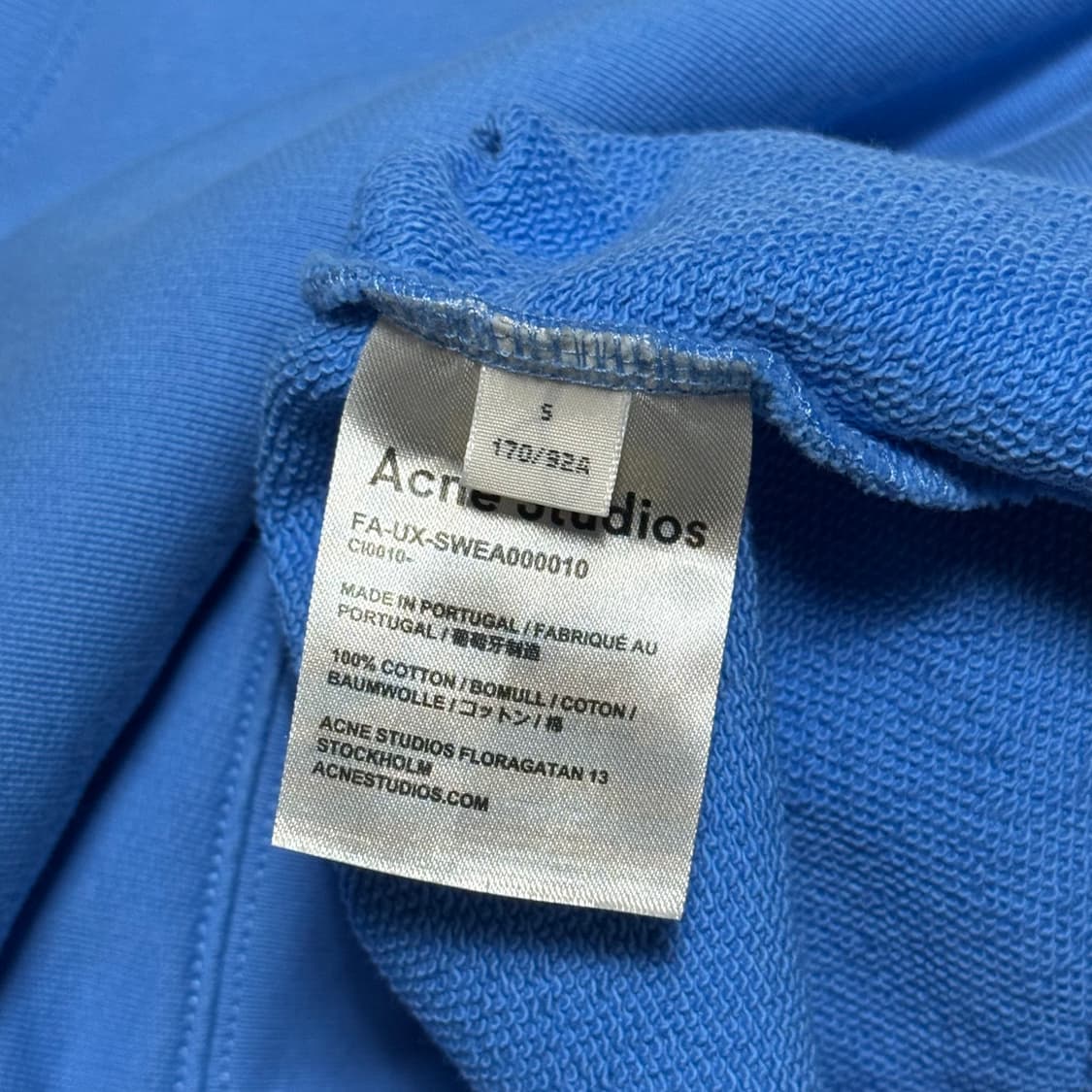 S 아크네스튜디오 포바 페이스 패치 맨투맨 상품이미지5