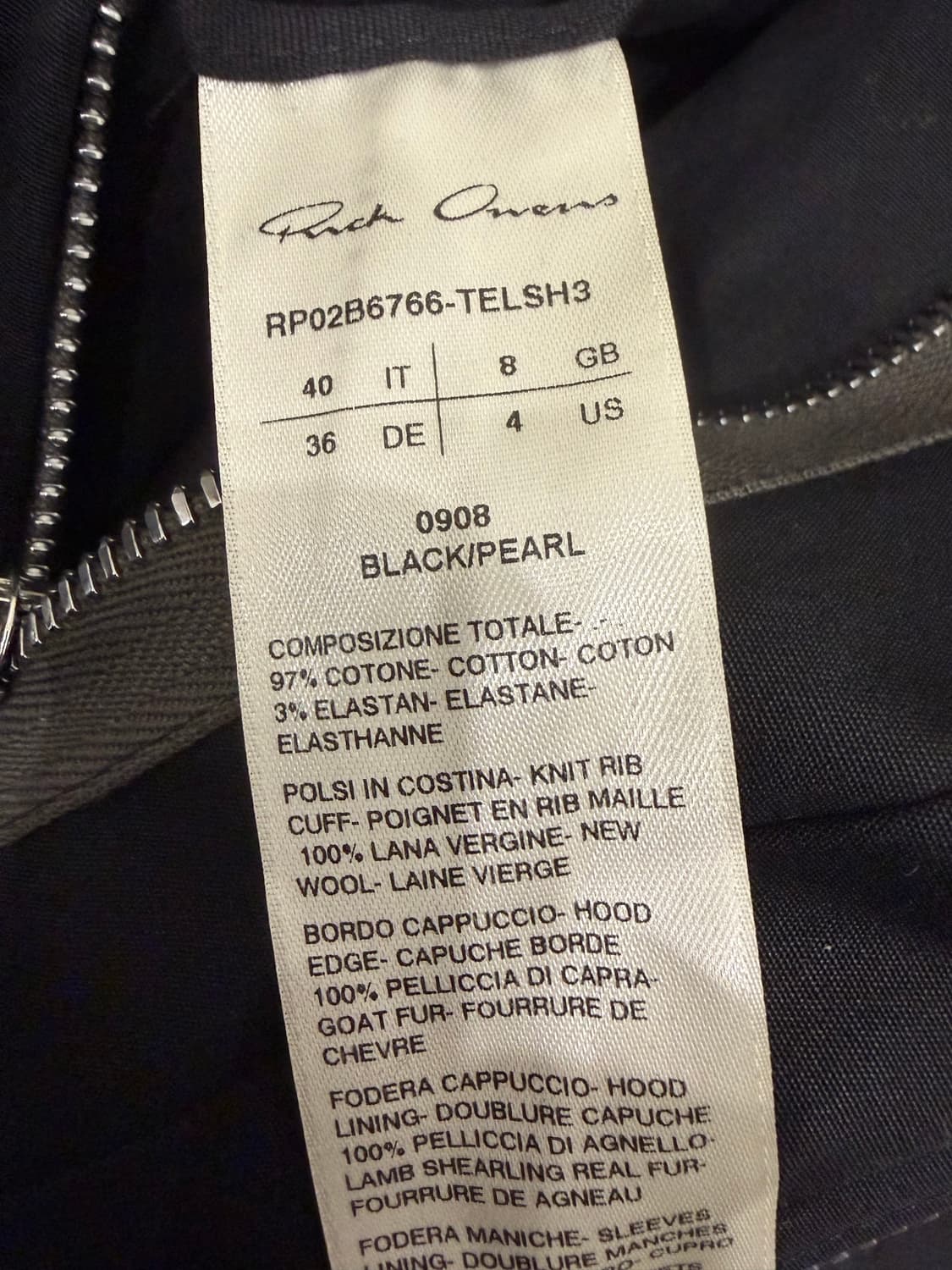 릭 오웬스 시크릿 퍼 파카 상품이미지9