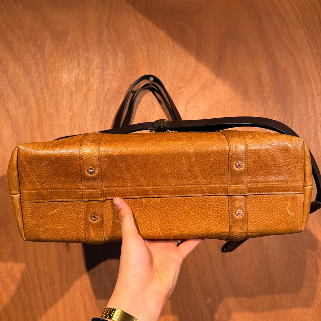 벨에폭 오일풀업 카우레더 빅 토트백 크로스백 상품이미지2