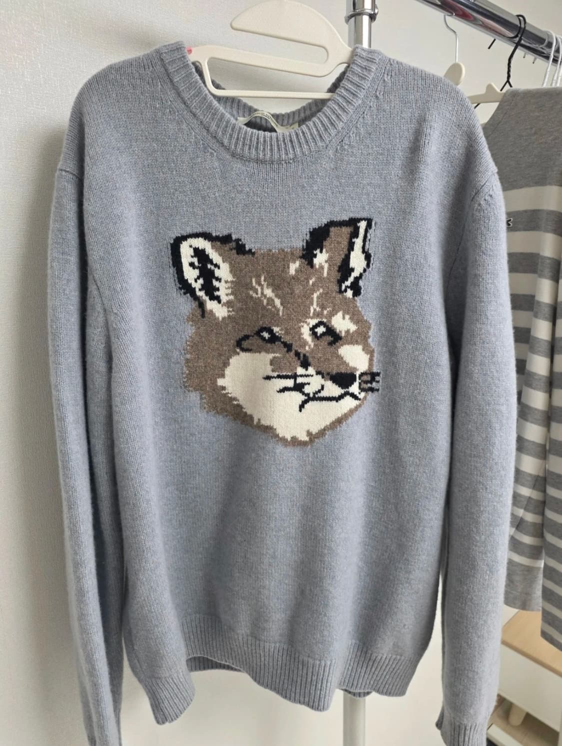 메종키츠네 빅폭스 니트 XL  상품이미지1