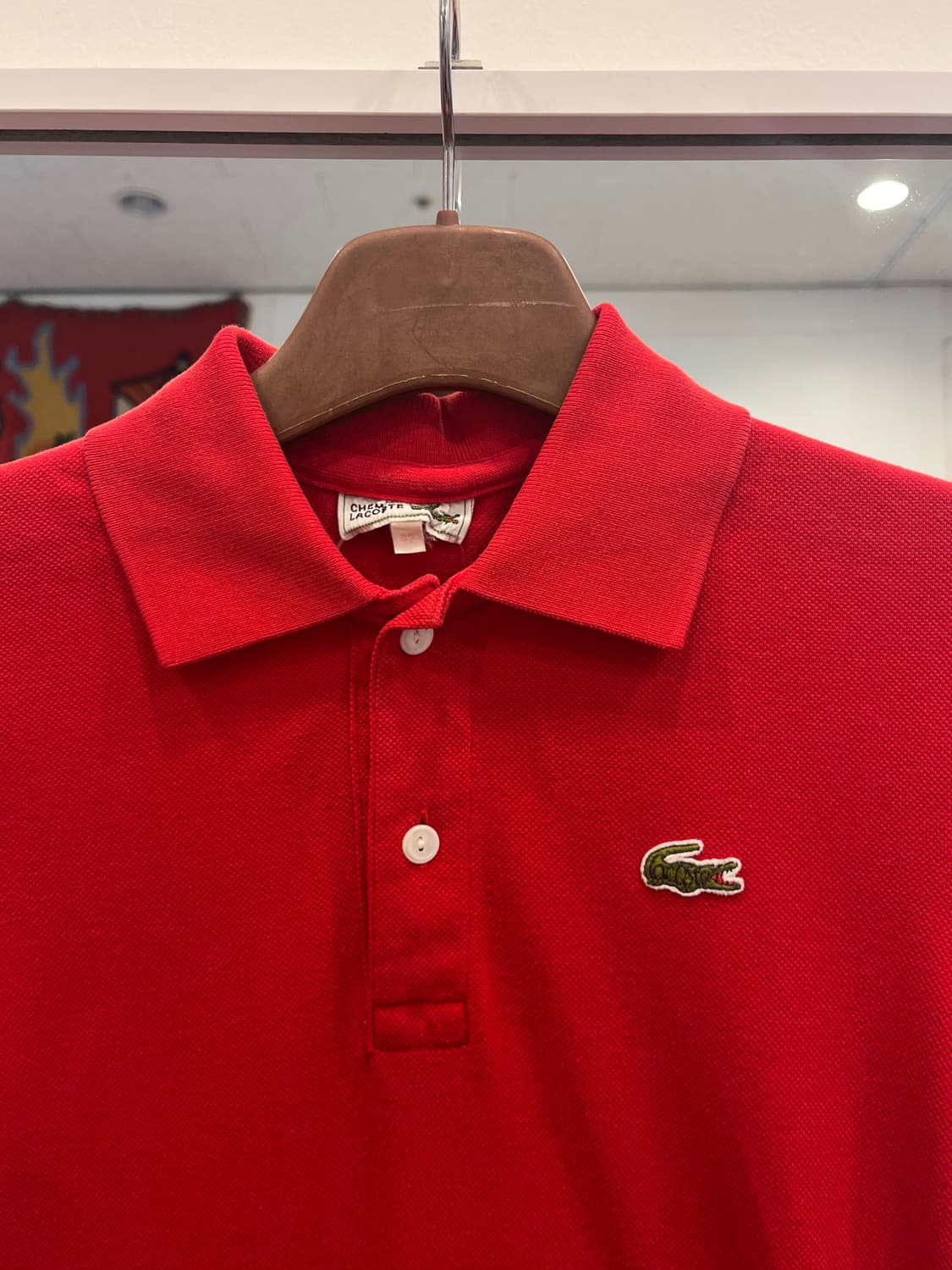 90s Lacoste 라코스테 카라티 pk 반팔 티셔츠 (red) 상품이미지2