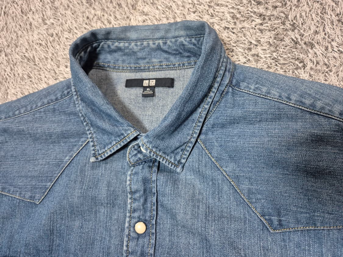 유니클로 남성 데님셔츠 XL 상품이미지2