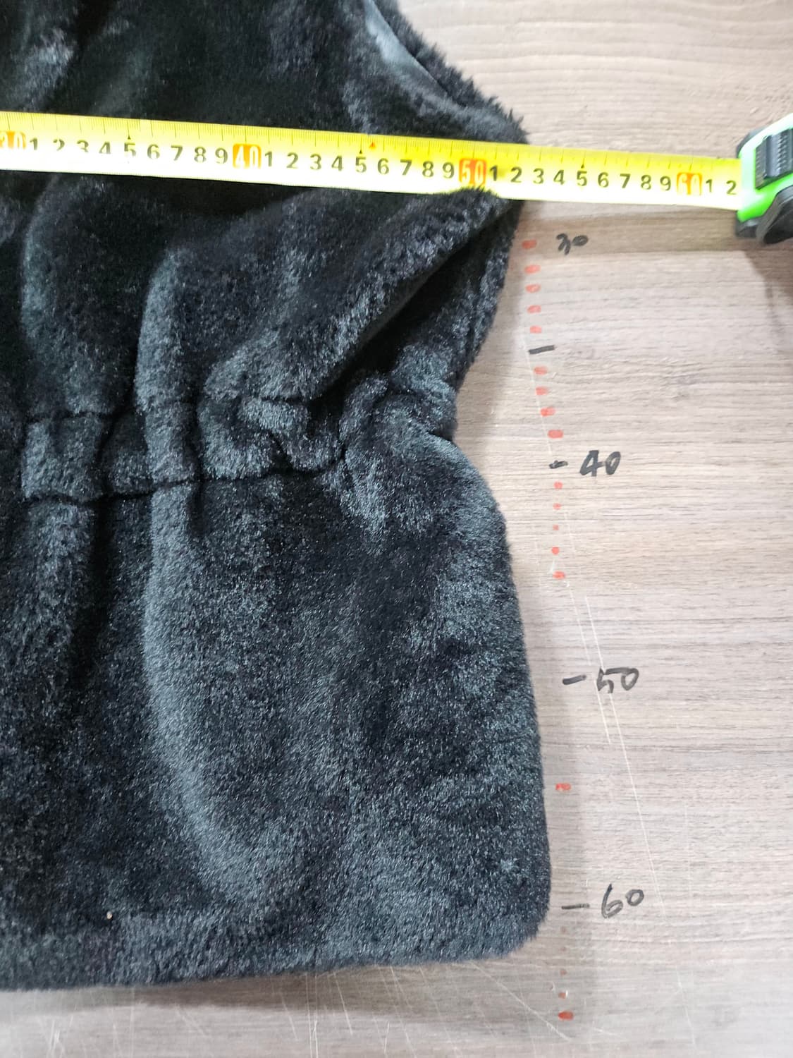 페이크 진주 장식  조끼 베스트  L 상품이미지4