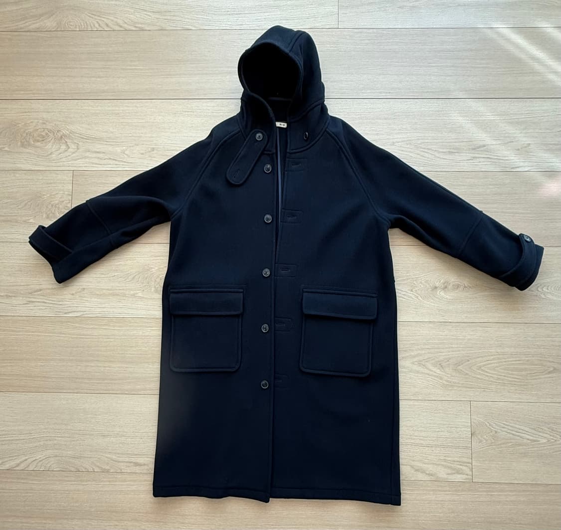 해지스 his 후드 롱 더플 코트 상품이미지3