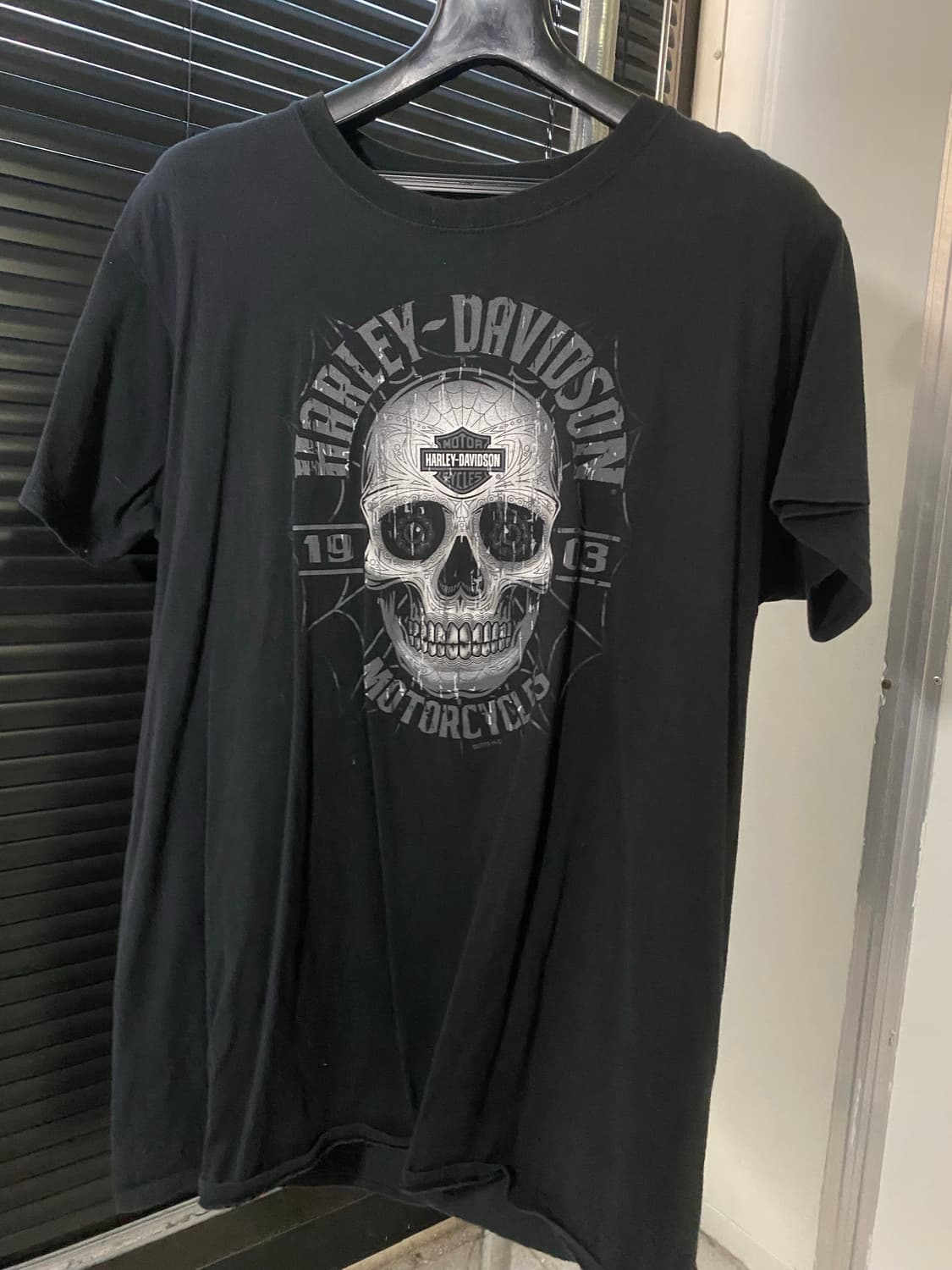 Harley Davidson skull 1/2 T shirts 상품이미지4