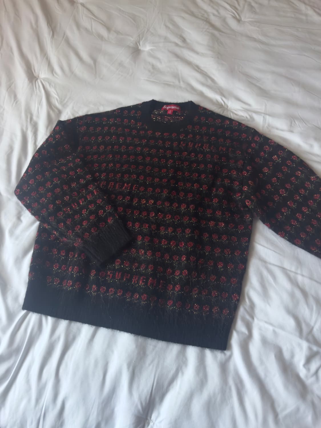 (m) 슈프림 25fw 플라워 니트 상품이미지1