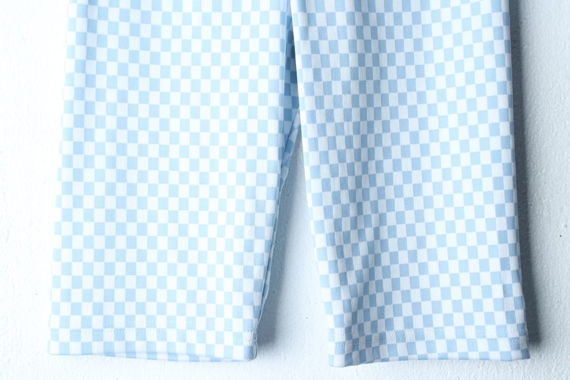 W(F) 러브이즈트루 반바지 팬츠 레깅스 체커보드 연블루-P9984 상품이미지4