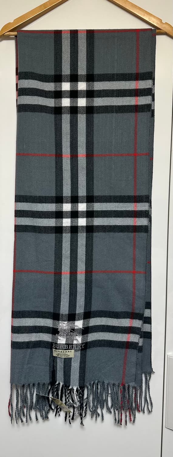 버버리 그레이 체크 캐시미어숄&머플러남여공용 상품이미지2