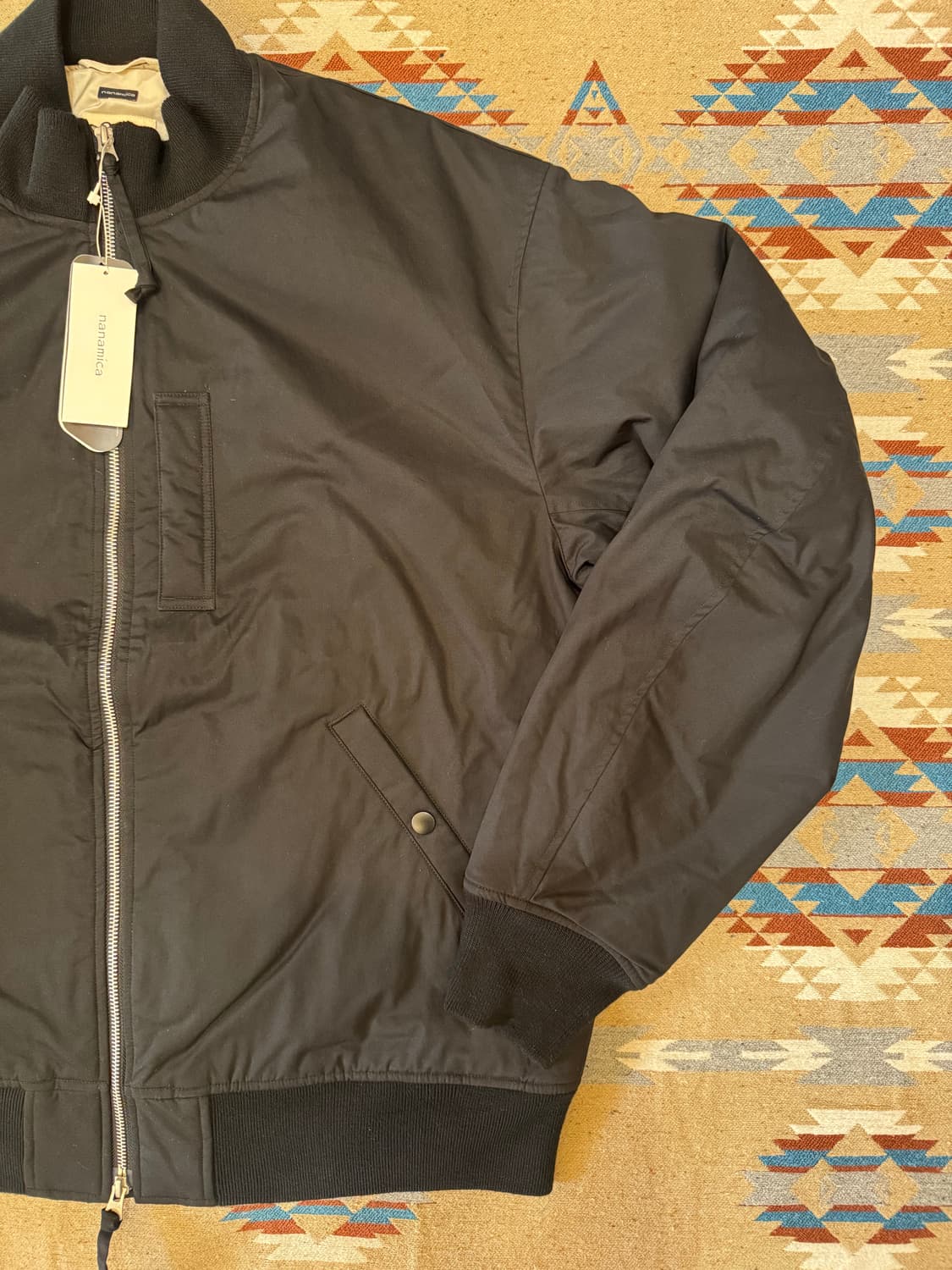 [L][105] 나나미카 인슐레이션 바시티 자켓 블랙  상품이미지3