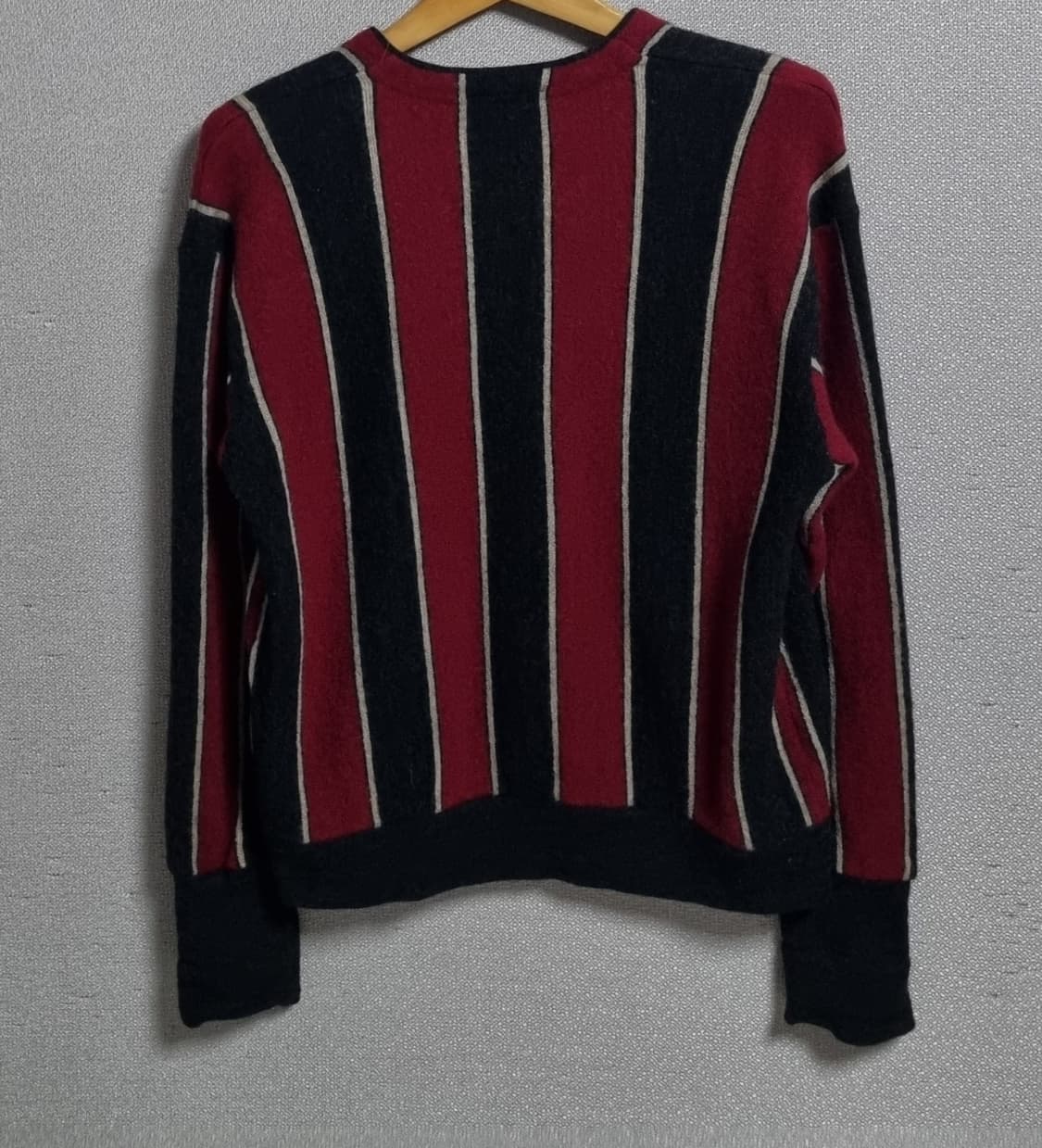 L (77) 라코스테 빈티지 울100% 니트 가디건 상품이미지2