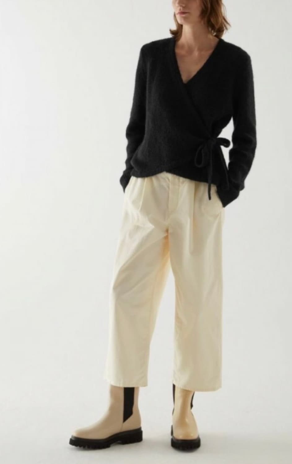 코스 울알파카랩가디건 상품이미지2