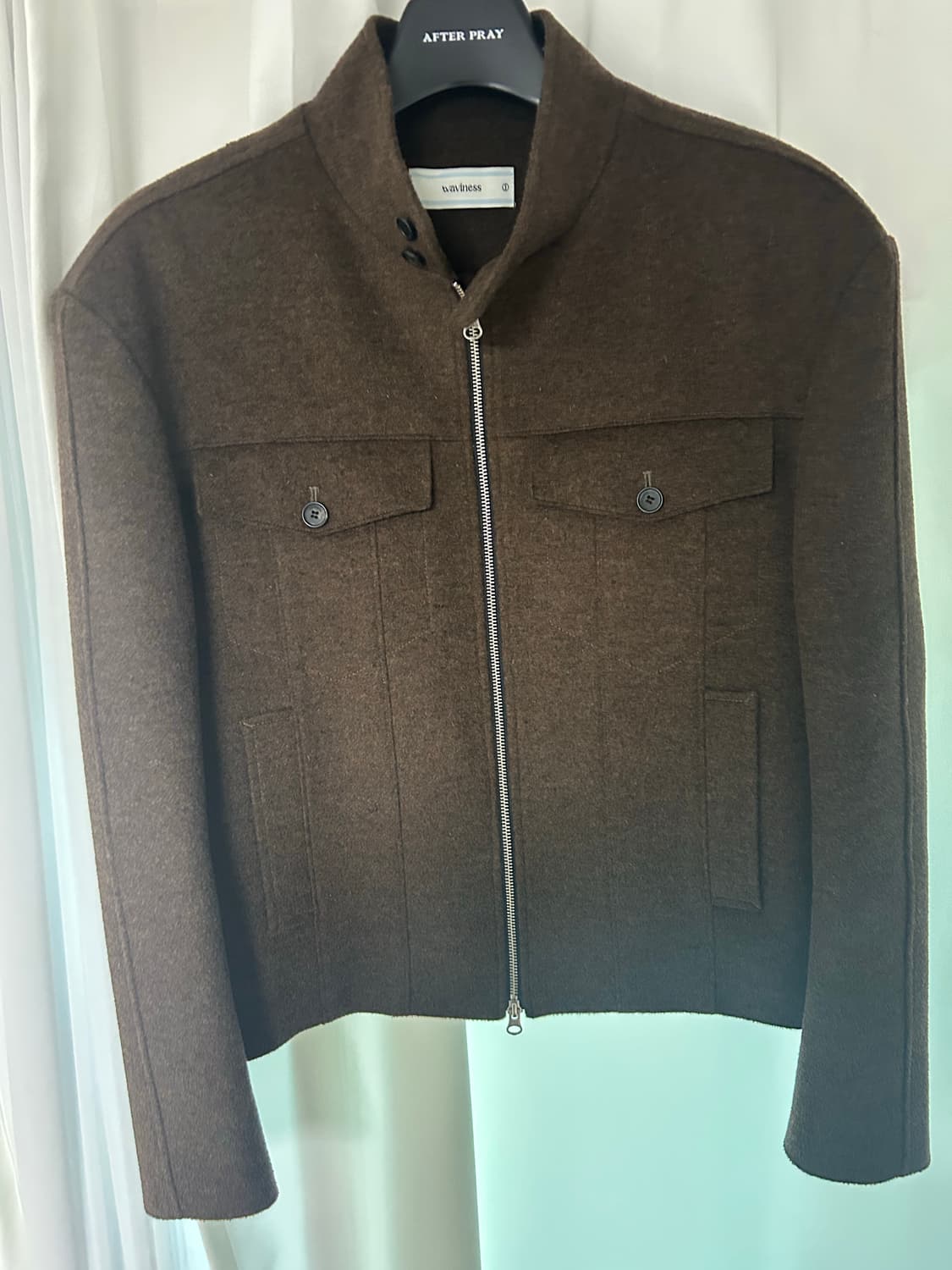 웨이비니스 24fw 스퀘어 해링턴 자켓 - 1 size 상품이미지1