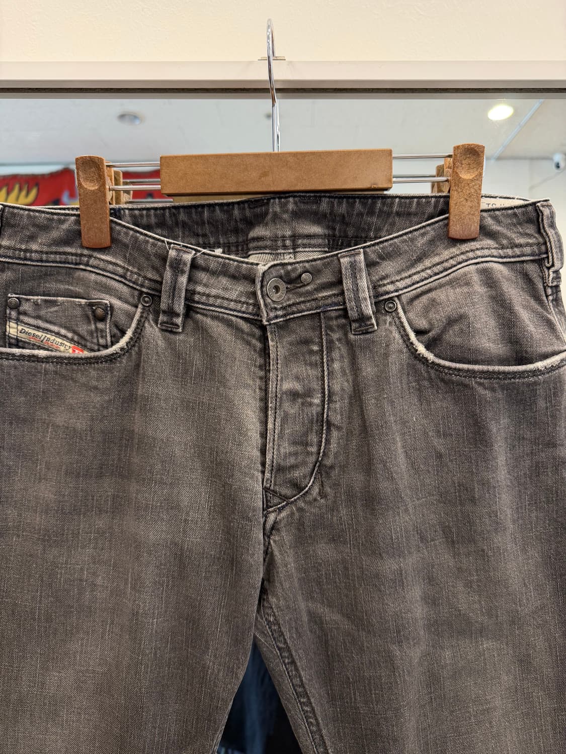 00s Diesel 디젤 YARIK B 흑청 데님 팬츠 (33inch) 상품이미지2