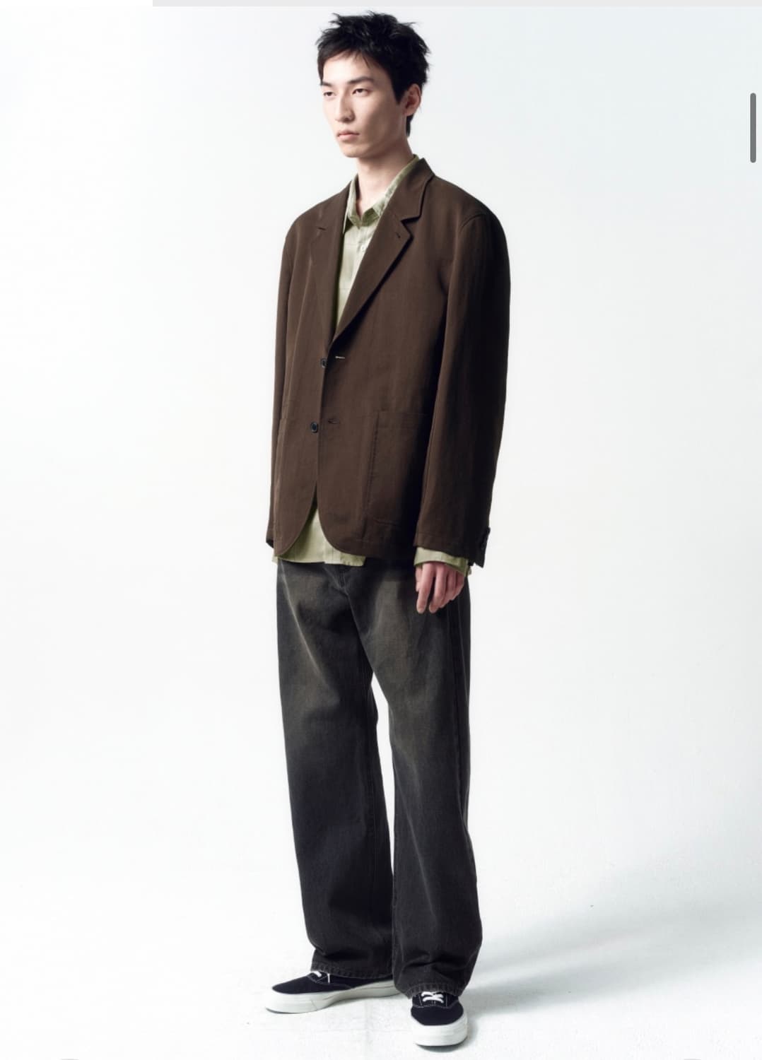 인사일런스 애시드 나일론 블레이저 BROWN L사이즈 상품이미지2