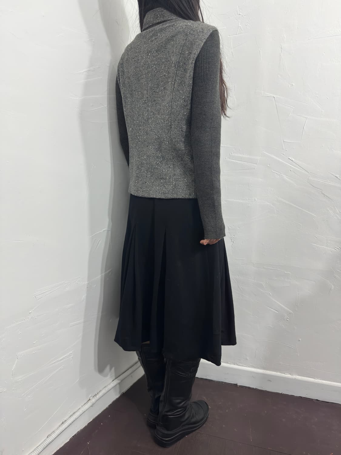 asana knit detail two button jacket 상품이미지6