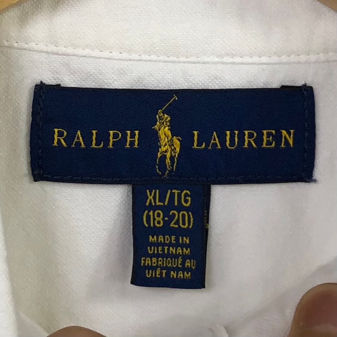 L 폴로 새상품급 옥스포드 화이트 셔츠 상품이미지3