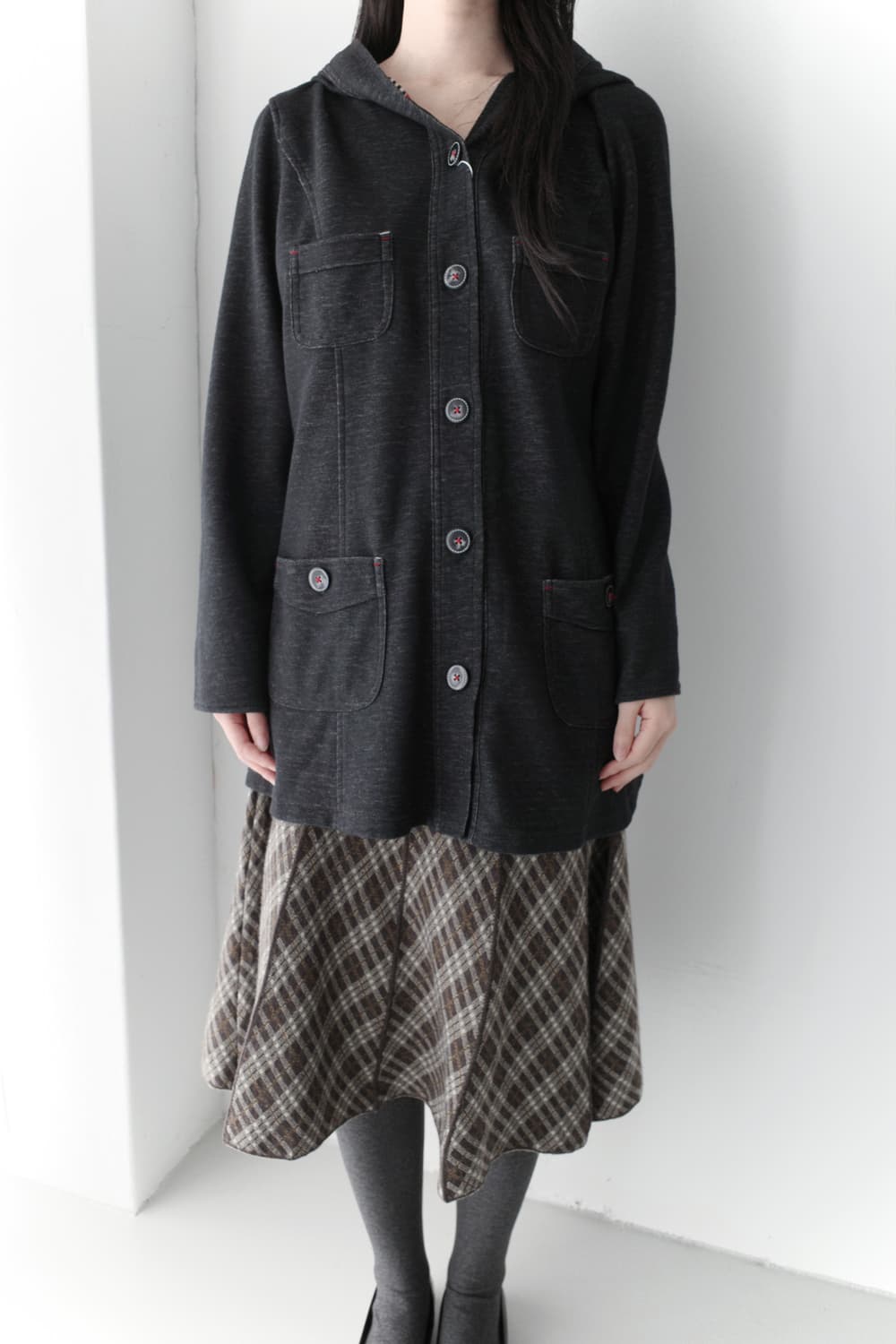 stripe hoodie coat 상품이미지5