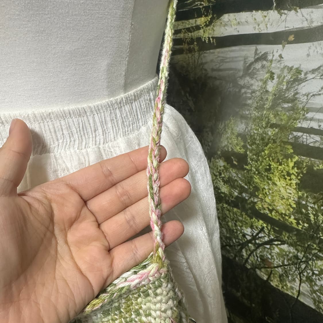 빈티지 히피 뜨개 모리걸 크로스백 상품이미지5