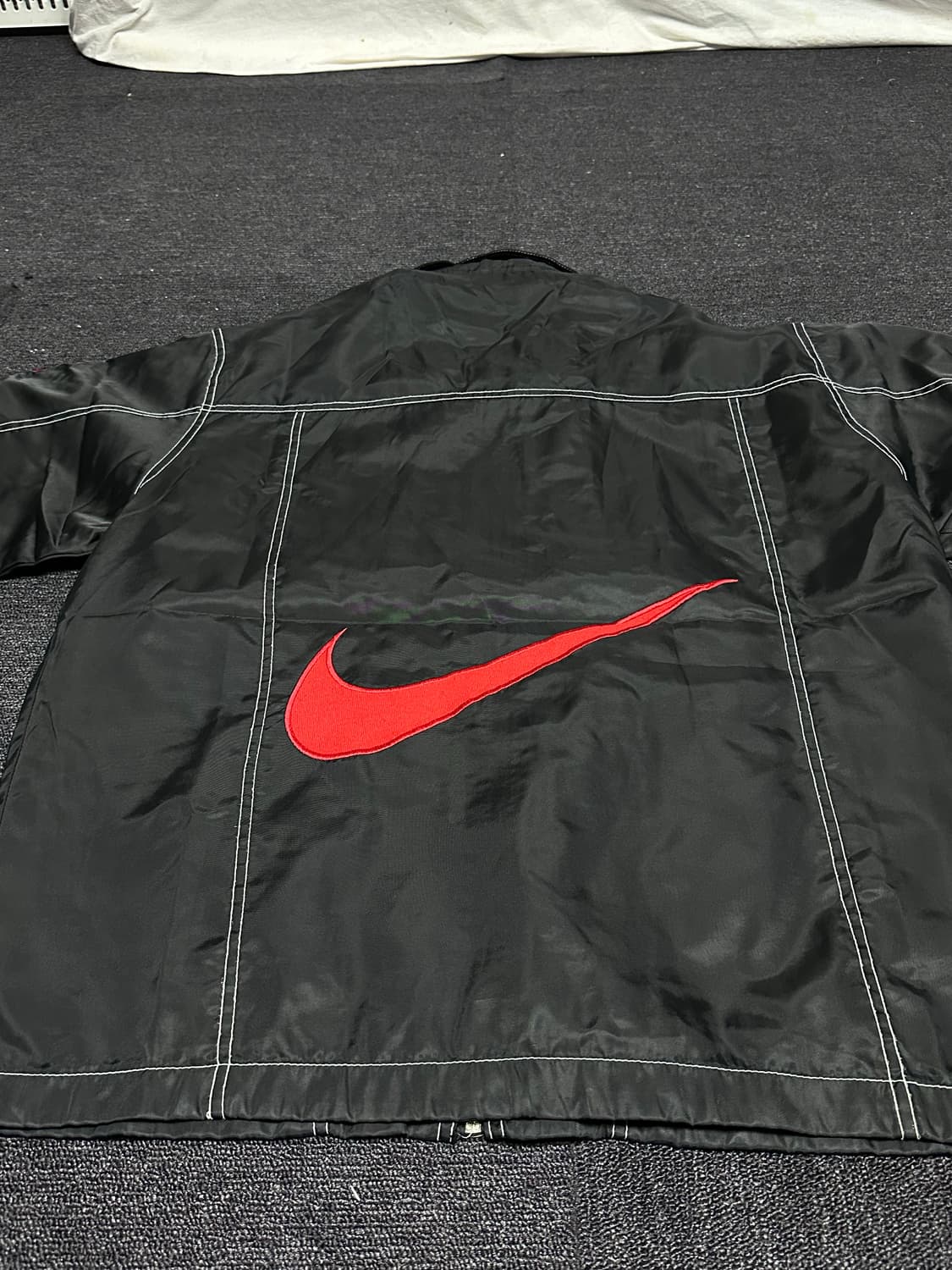 90s nike og 빅로고 스우시 스티치 나일론자켓 상품이미지3