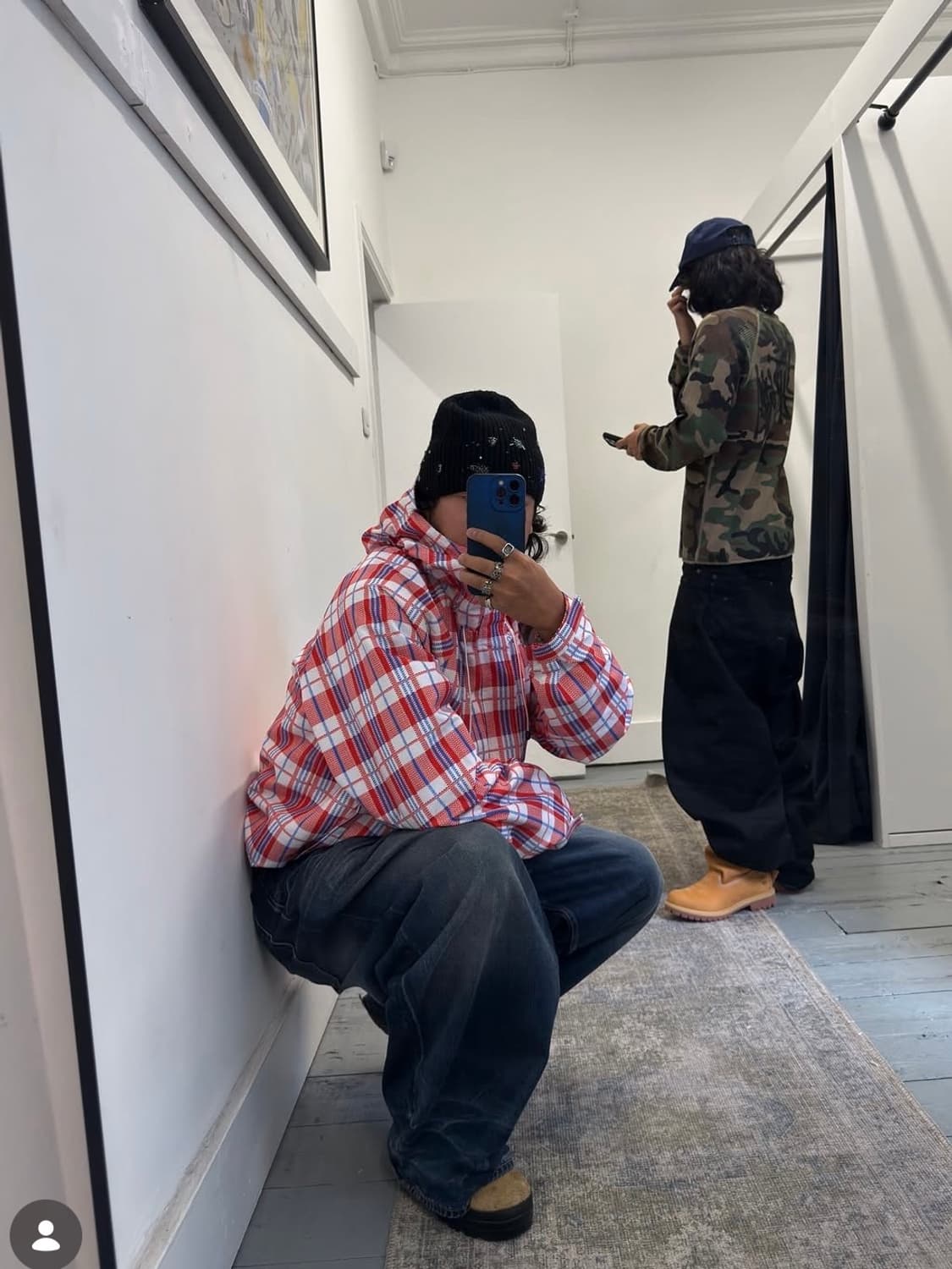 Hint SPADINA NYLON JACKET M 체크자켓 상품이미지1