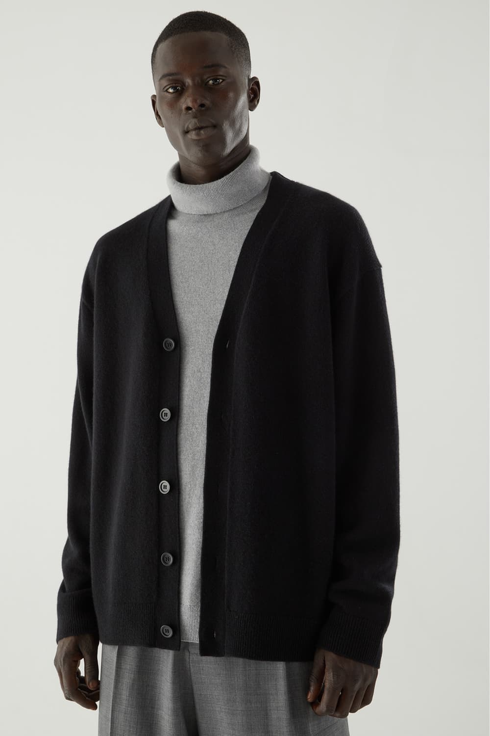 COS 코스 캐시미어 가디건 블랙 S 상품이미지1