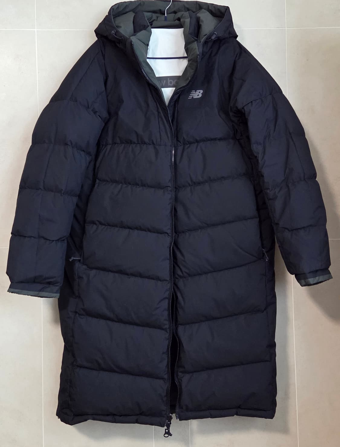 뉴발란스 리버시블 구스다운 경량 롱패딩 L (100사이즈) 택포 상품이미지1