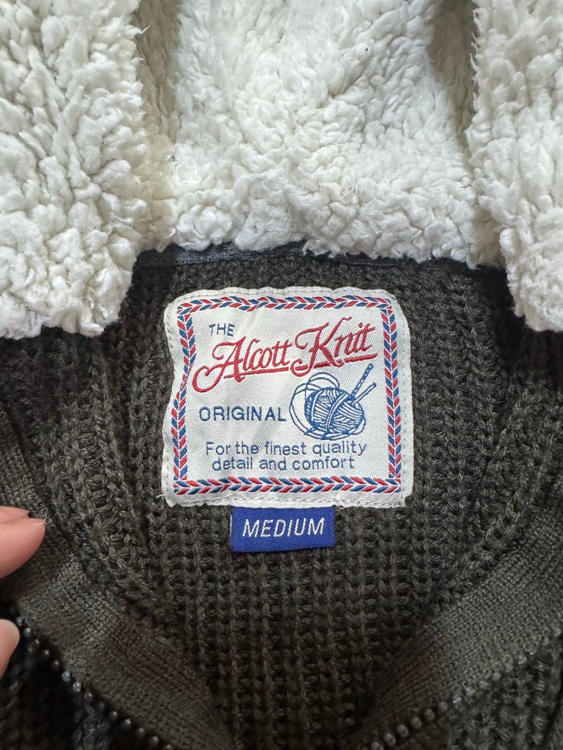 빈티지 니트 집업 상품이미지2