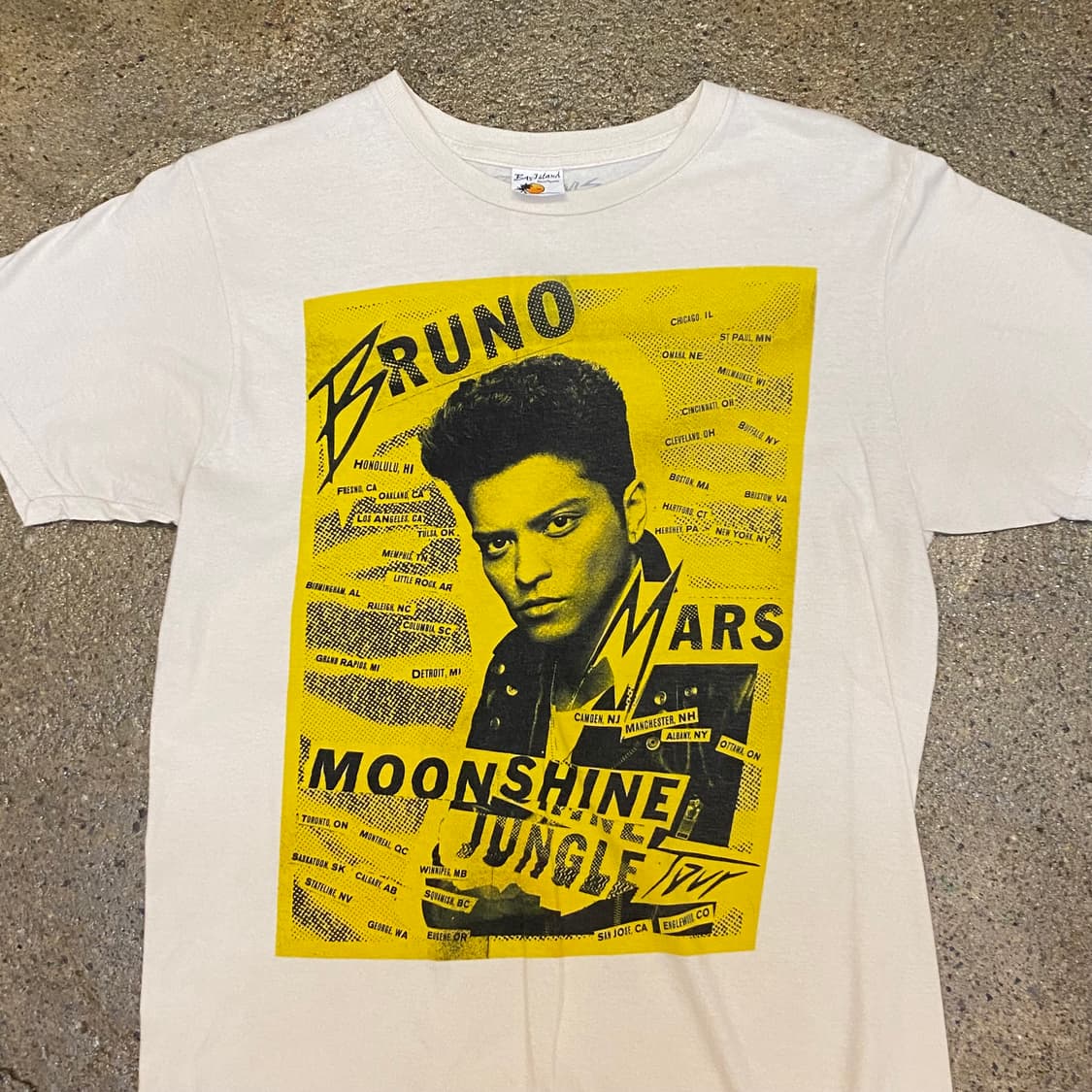 미국 빈티지 브루노마스 프린팅 티셔츠 락티셔츠 반팔티 상품이미지2