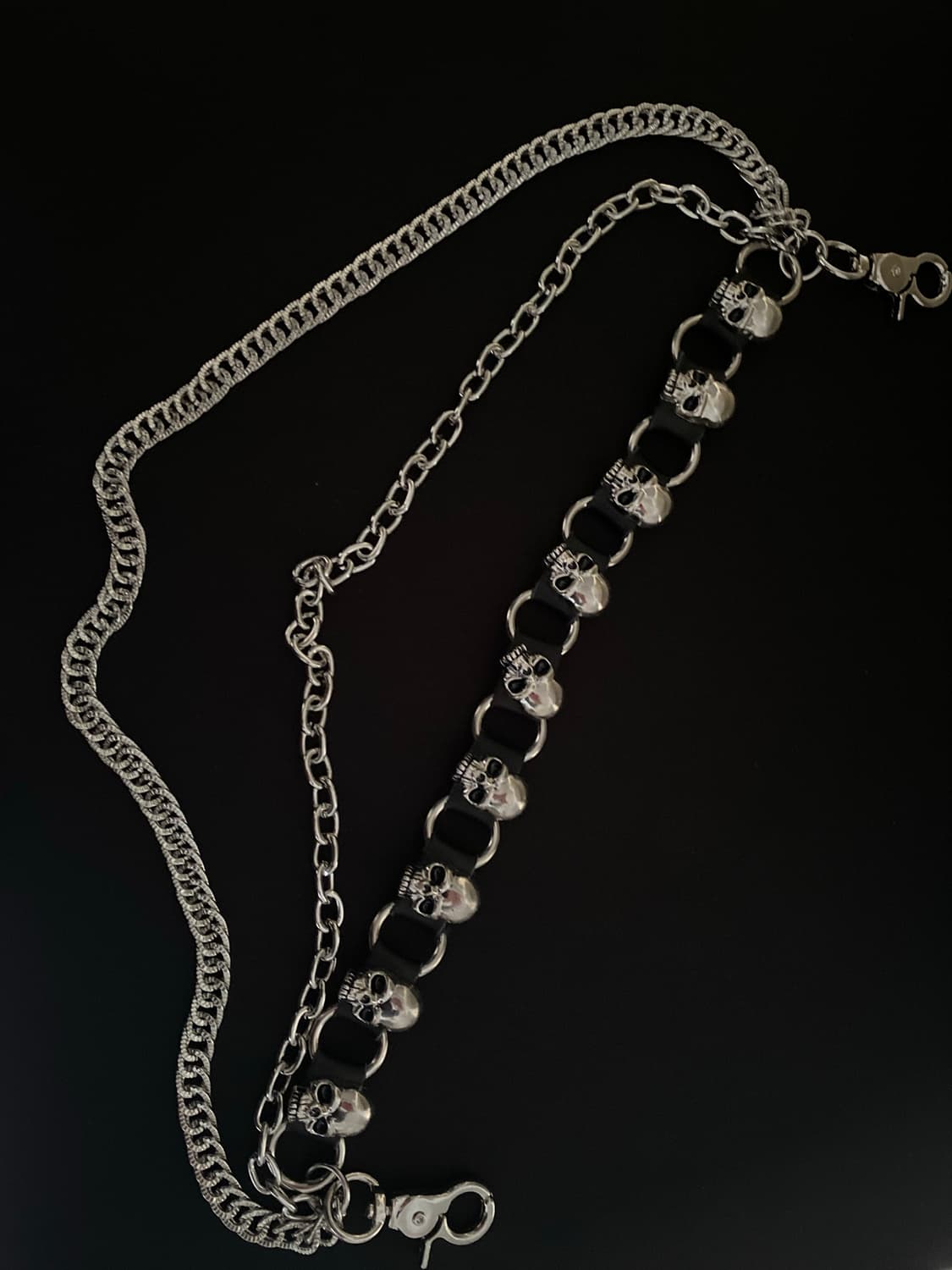 스컬 트리플 바지 체인 상품이미지2