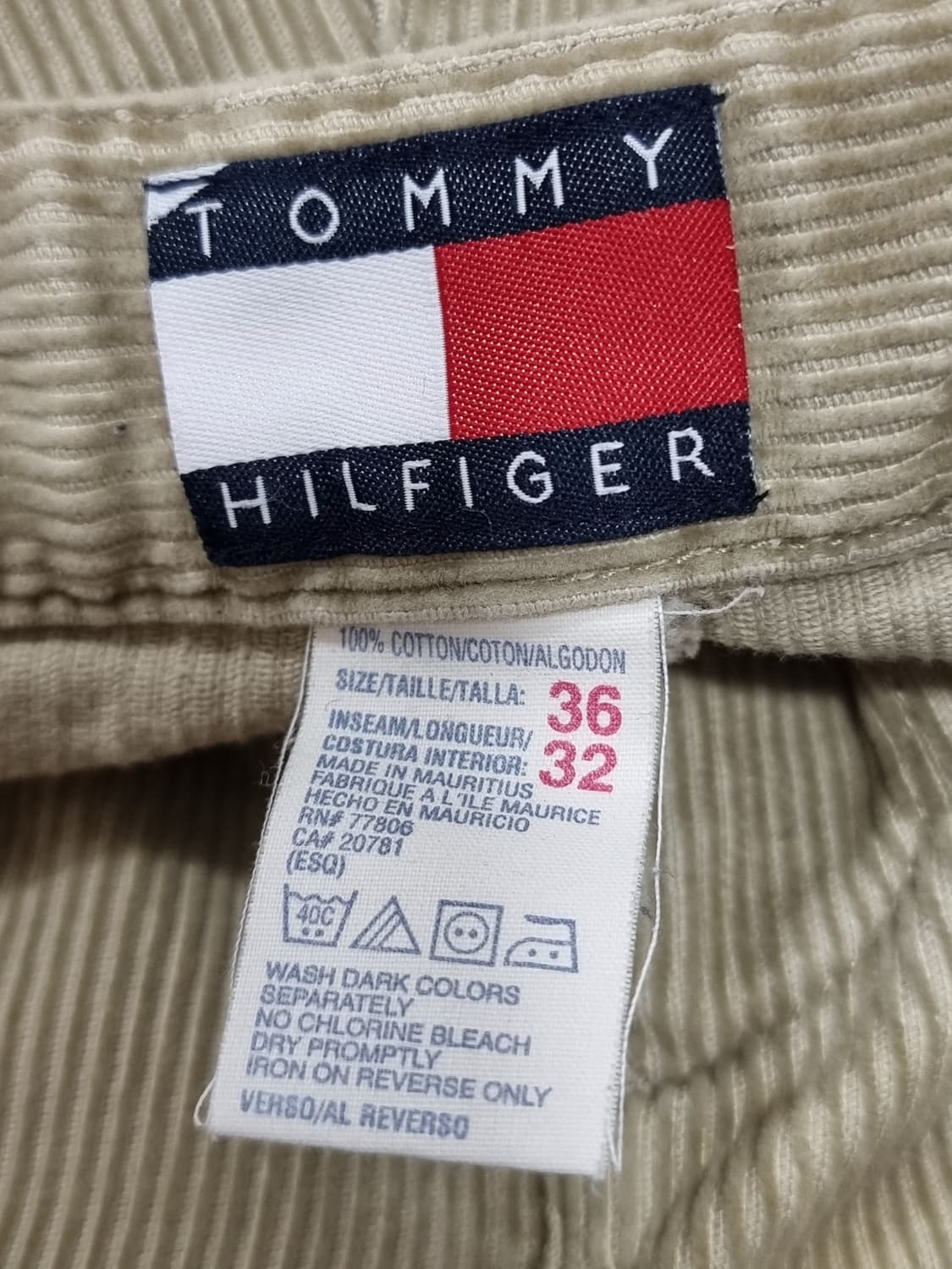 타미힐피거 코듀로이 팬츠 (C749 상품이미지3