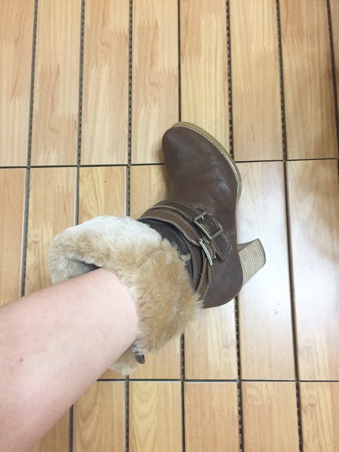 천연 가죽 털 부츠 230/상태최상 상품이미지5