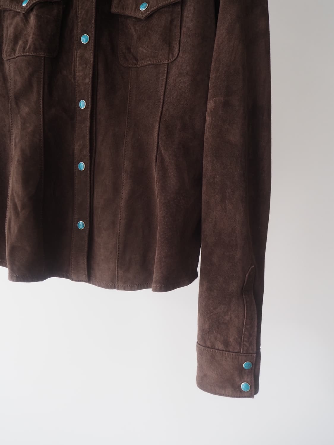 RACY RADIANT suede western shirt  상품이미지3