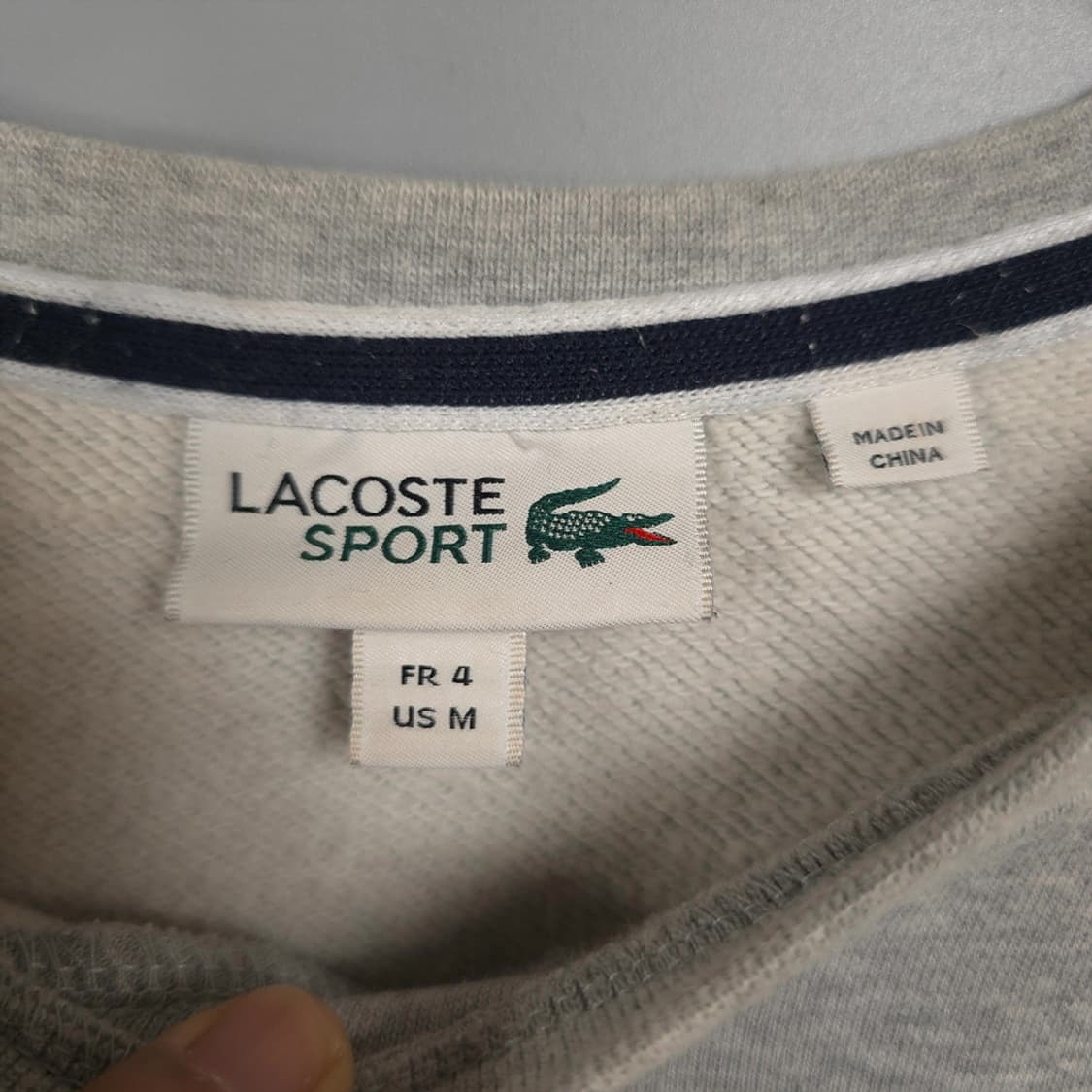 남성용 라코스테 Lacoste 로고 맨투맨 M 상품이미지6