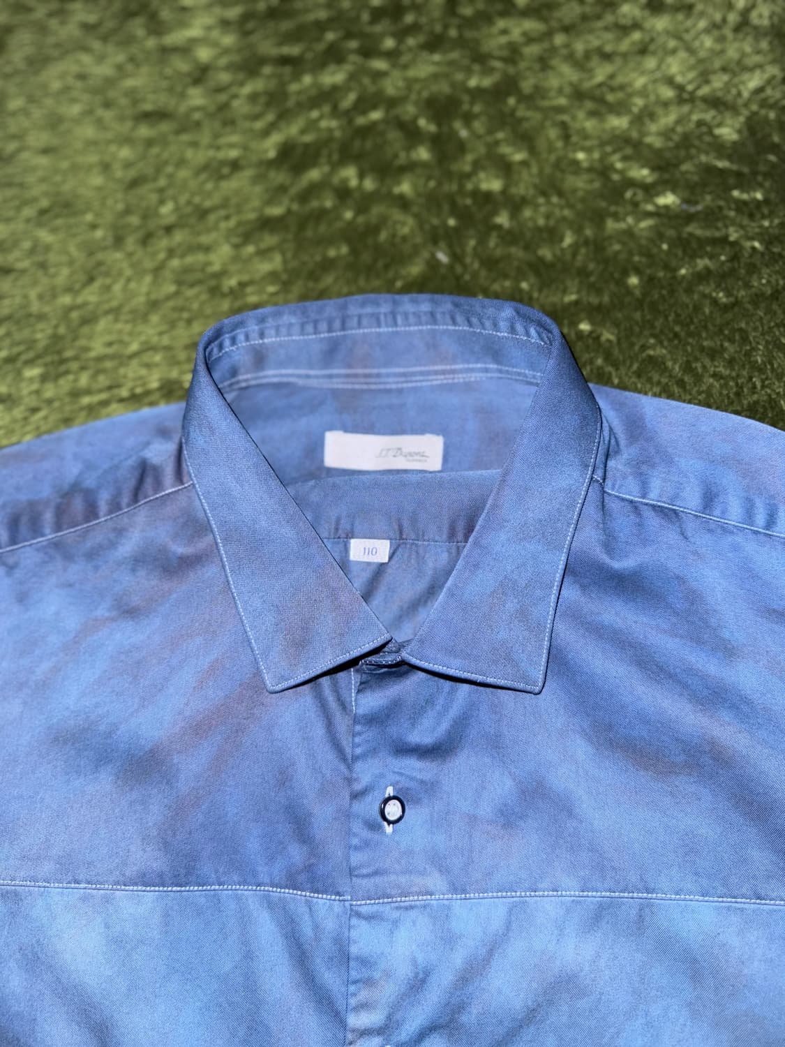 S.T. Dupont Classic 듀퐁 클래식 인디고 다잉 코튼 셔츠 상품이미지3