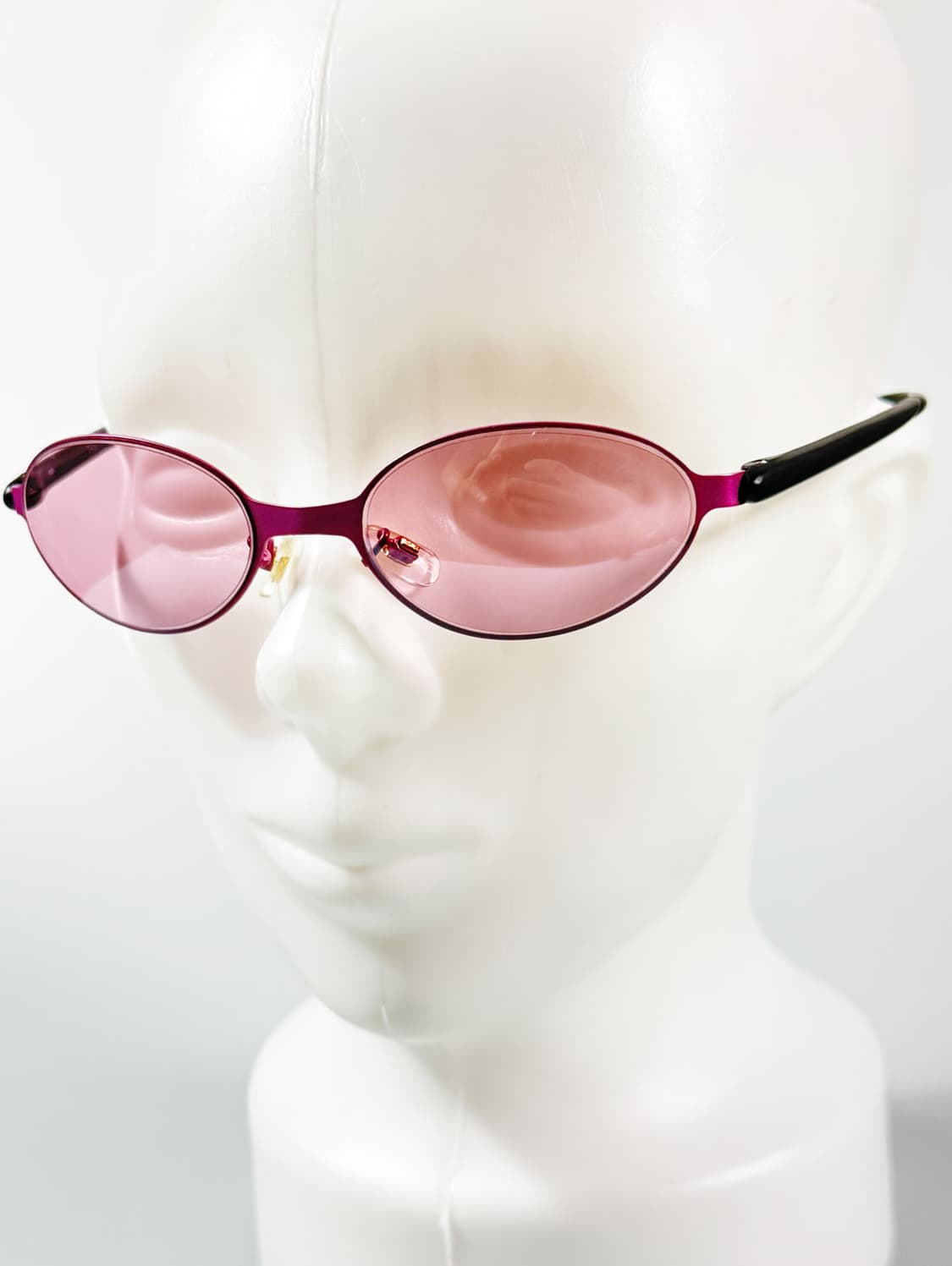 90s DOMON 핑크 메탈 슬림 오벌 프레임 빈티지 틴트 선글라스 상품이미지7