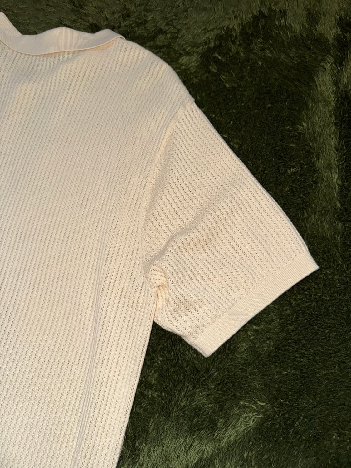 [L] 칼하트 WIP S/S 켄웨이 니트 폴로 티셔츠 화이트 상품이미지9