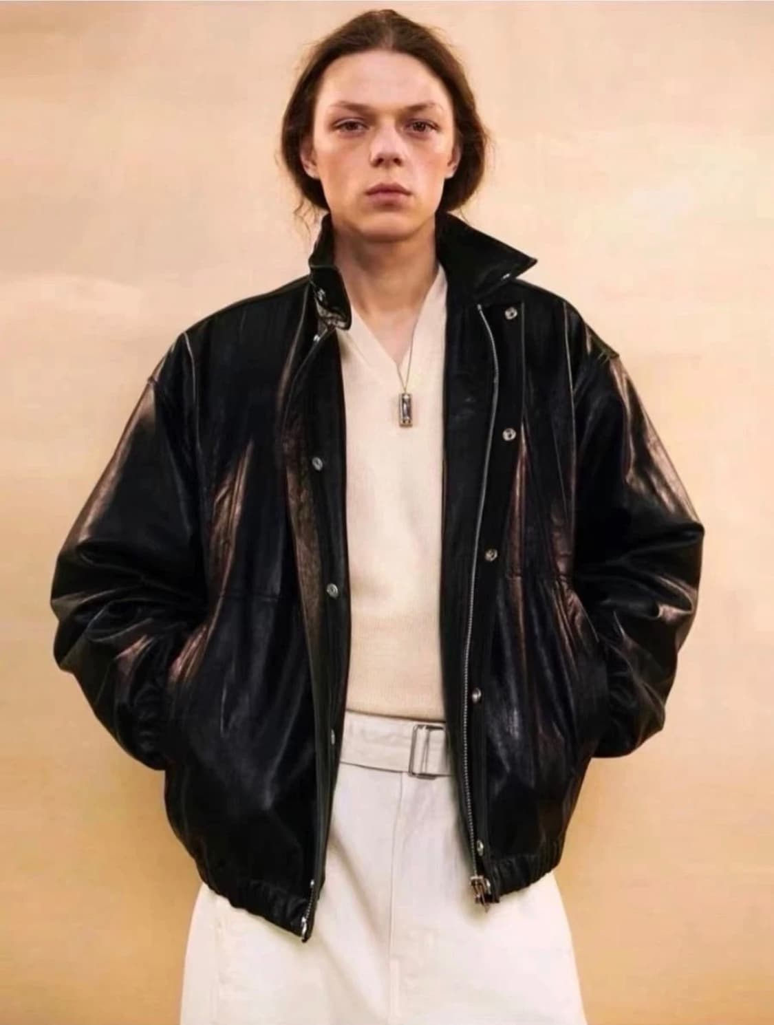 르메르 22fw 레더 블루종 자켓 블랙 / L 상품이미지2