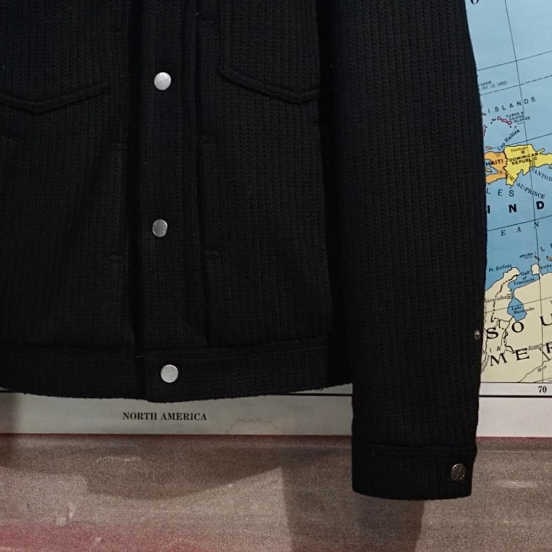 이로 스웨터 텍스처 트러커 자켓 상품이미지5