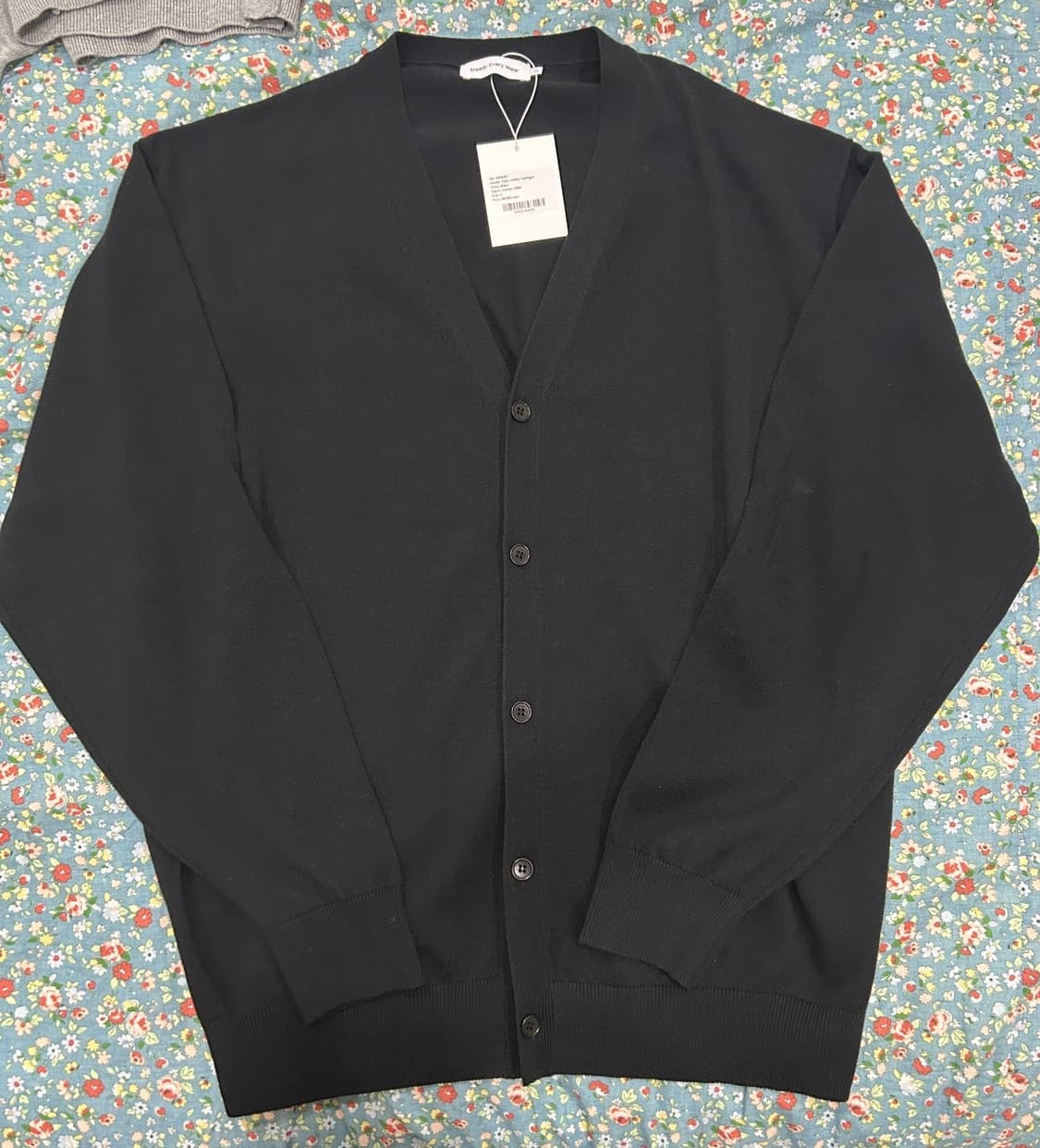 새상품 스테디에브리웨어 데일리 코튼 가디건 3size 블랙 상품이미지1