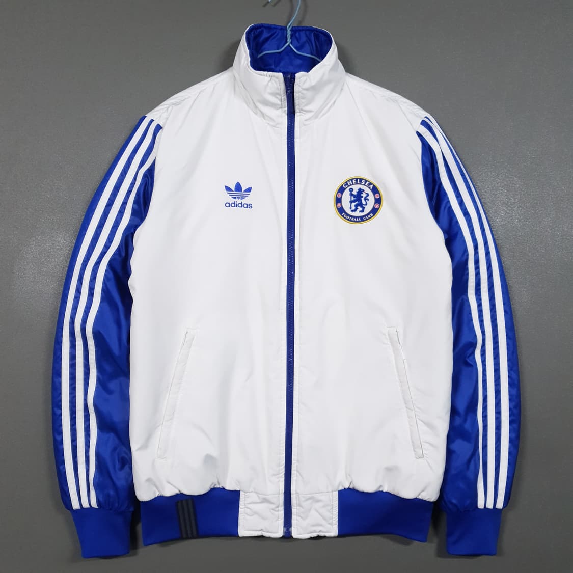 아디다스 희귀 대장급 유로파 첼시 양면 리버서블 패딩 자켓 포카리 흰파 상품이미지1