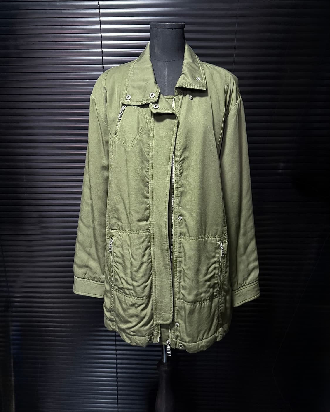 아르마니 익스체인지 하이넬 야상 코트 집업 지퍼 카키 필드 헌팅 워크자켓 상품이미지1