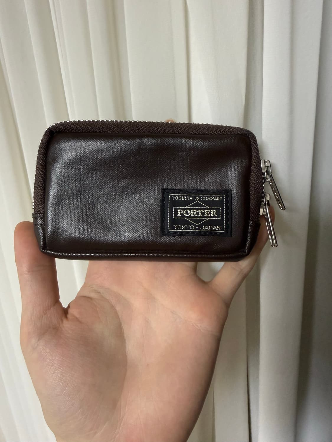 포터 프리스타일 코인케이스 브라운 상품이미지1