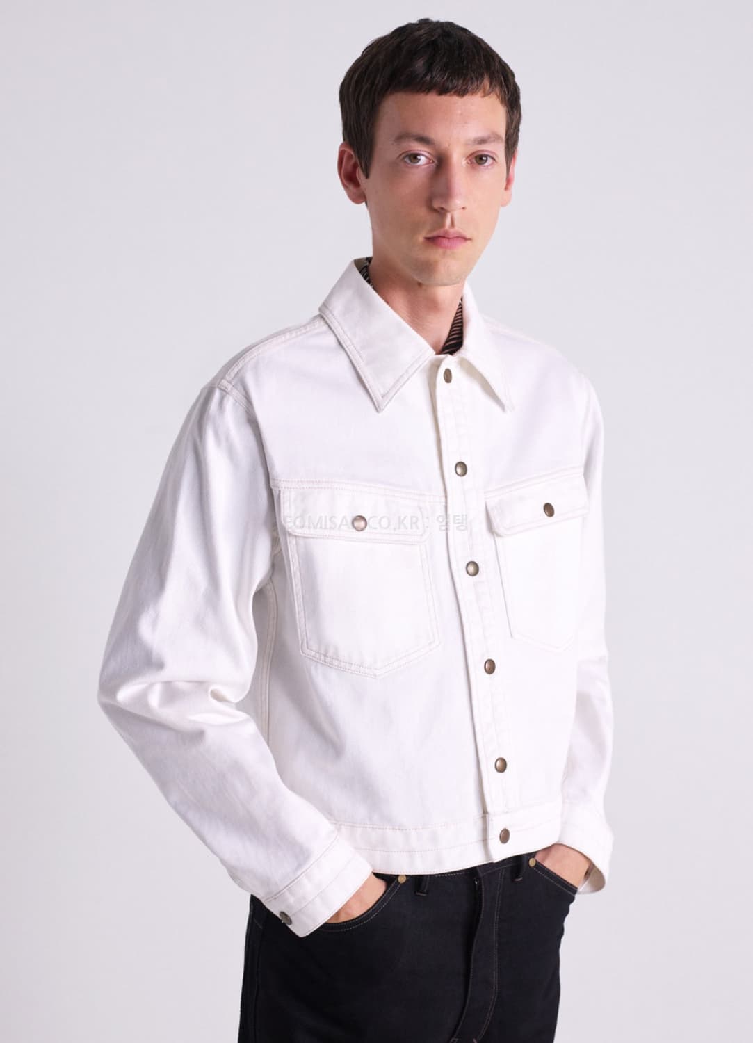 (52) 르메르 20SS 트러커 자켓 오프화이트 데님 상품이미지1