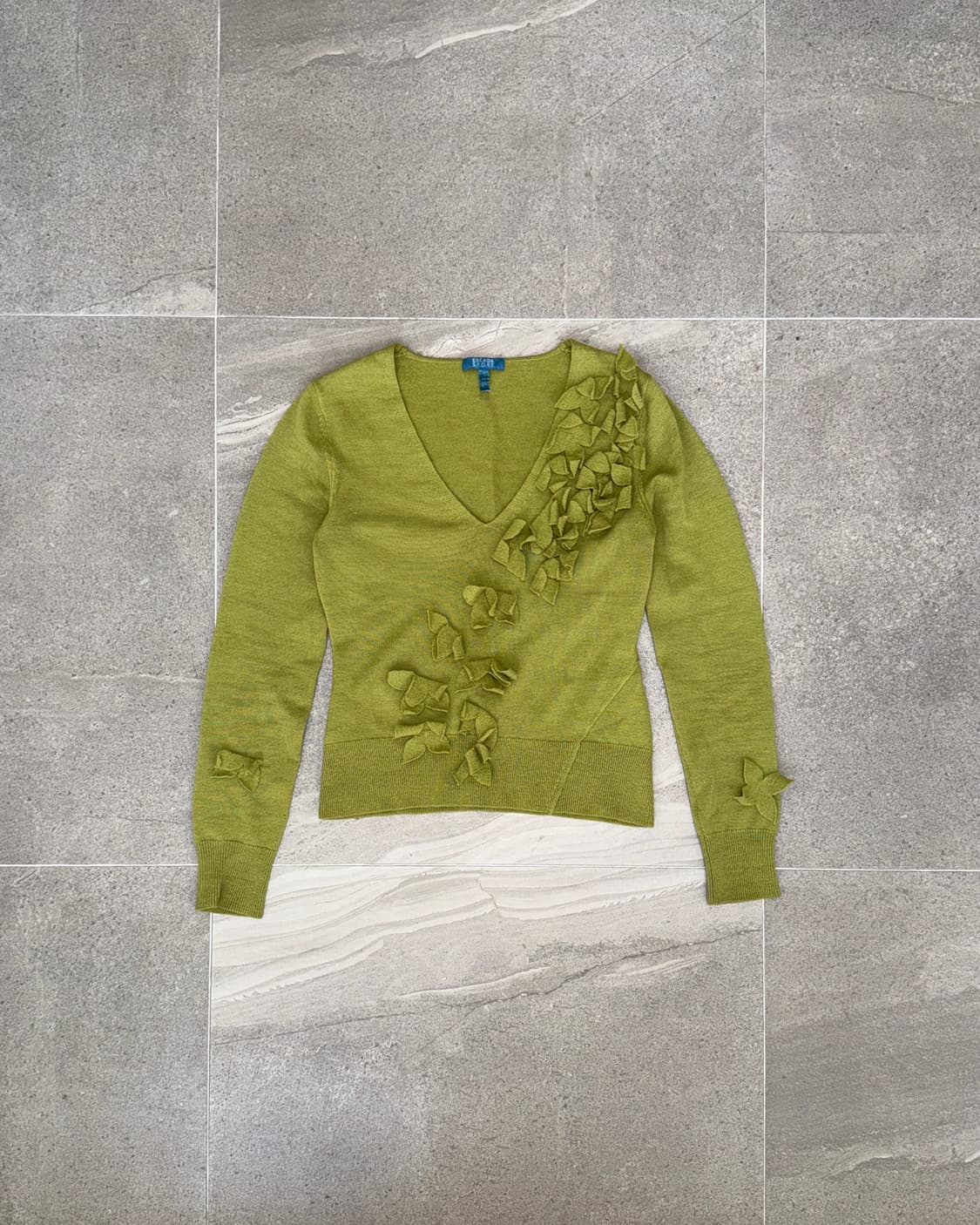 ESCADA olive flower draped knit 상품이미지1