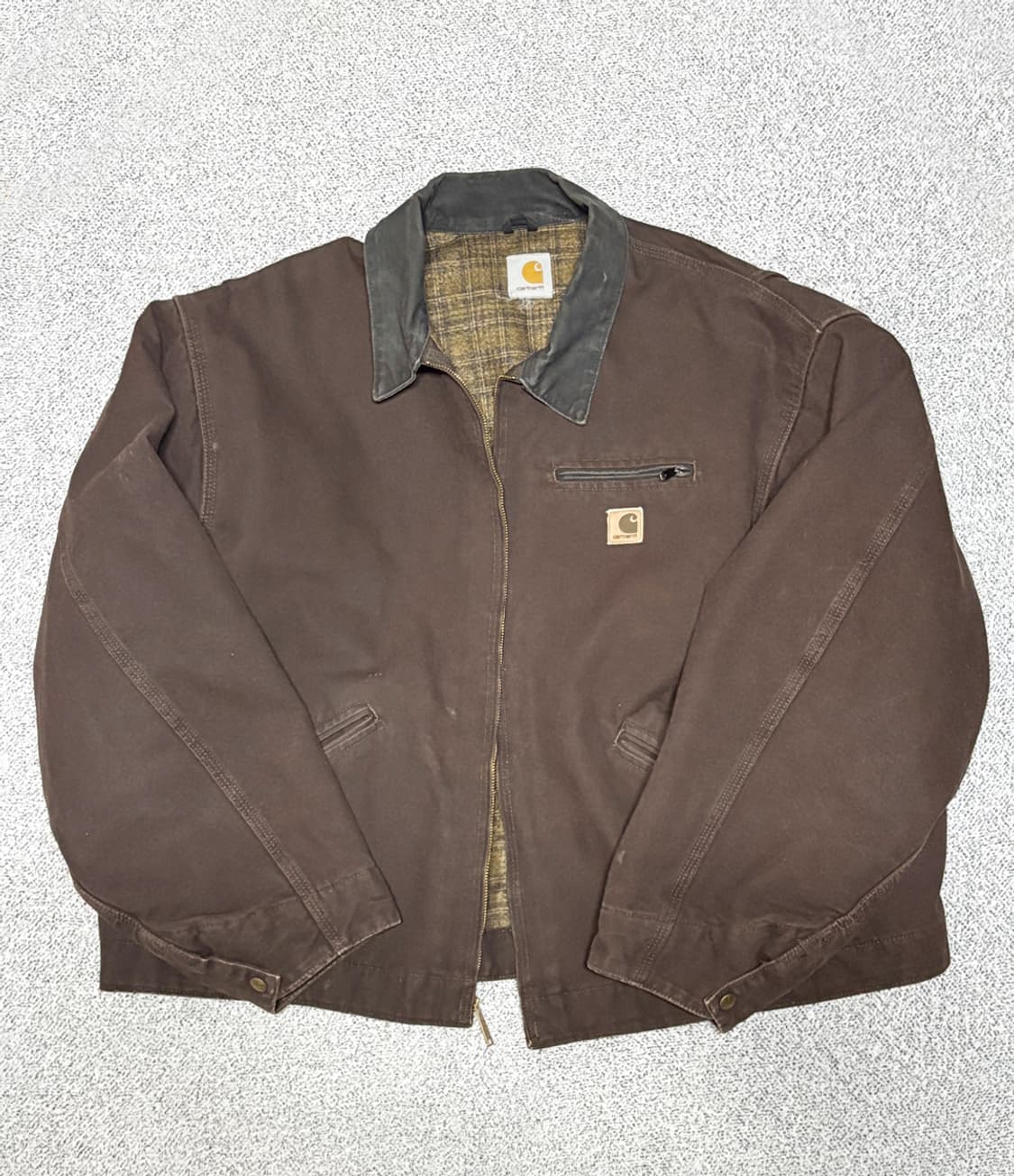 빈티지 칼하트 디트로이트 J97 자켓 초콜릿브라운 컬러 상품이미지2