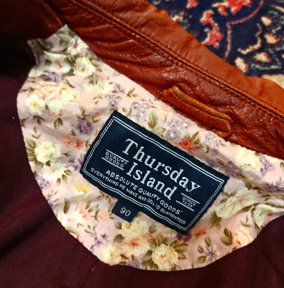 써스데이아일랜드 빈티지 y2k 가죽 자켓  상품이미지7