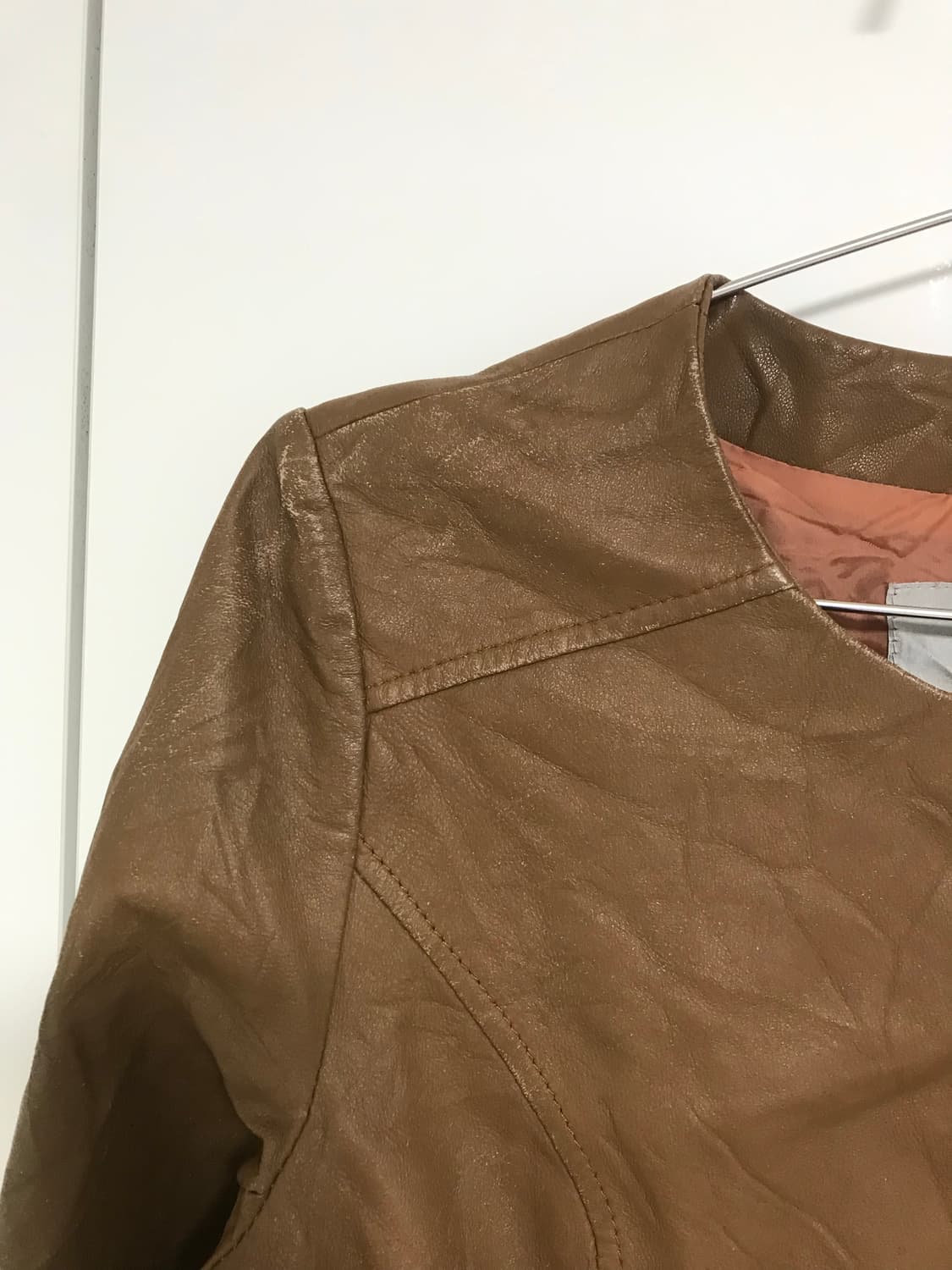 vintage slim fit leather jacket 상품이미지10