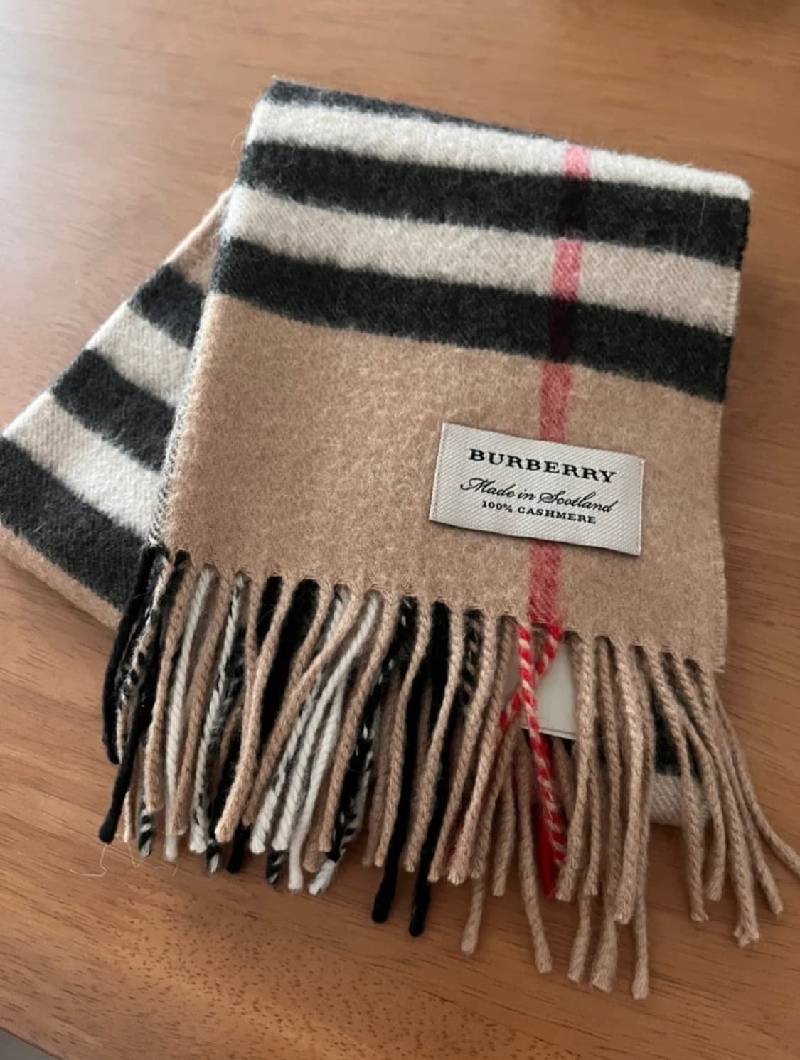 Burberry 버버리 캐시미어 체크 머플러 상품이미지1