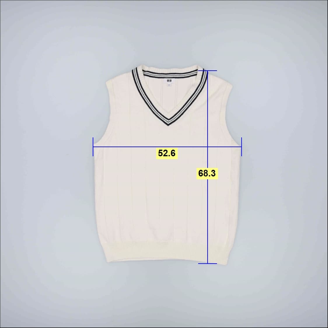 L 유니클로 니트 조끼 베스트 0323H1 상품이미지7