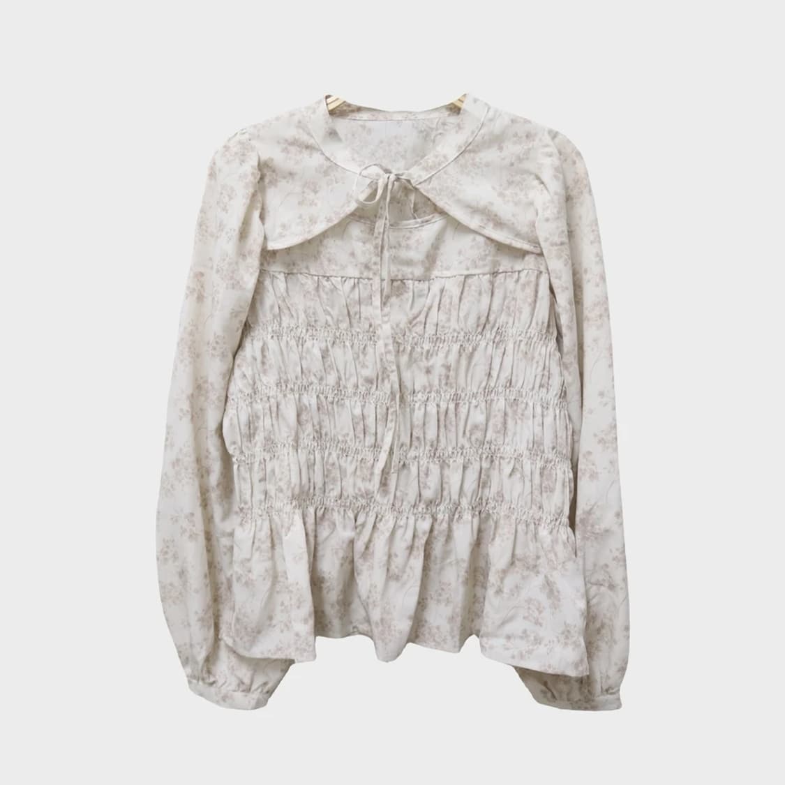 GRL 플라워 스모크 밴딩 블라우스 64654 상품이미지1